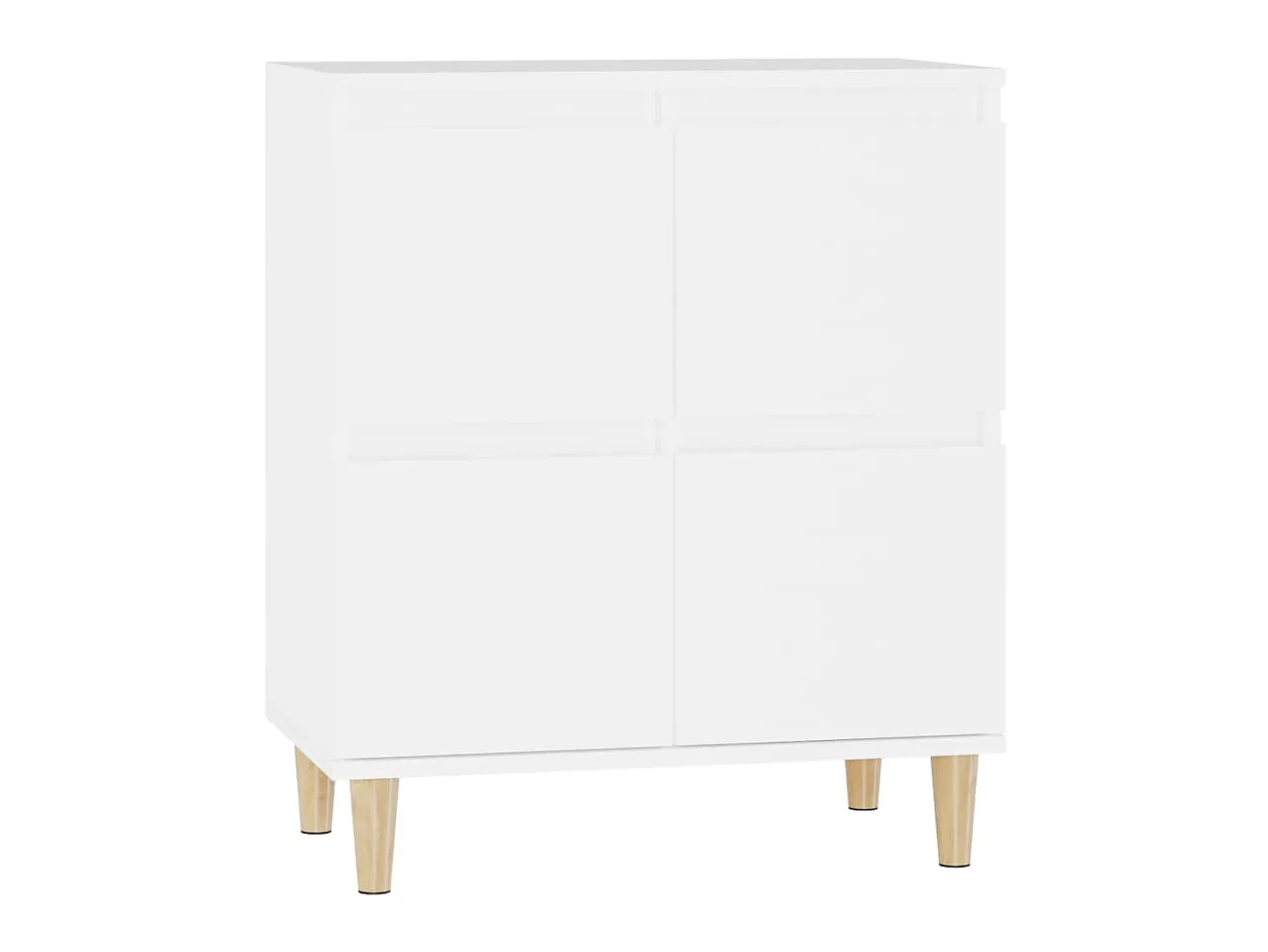 Aparador de madera contrachapada blanco 60x35x70 cm ES19399