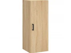 Aparador de madera contrachapada roble Sonoma 34,5x34x180 cm ES54872