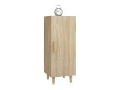 Aparador de madera contrachapada roble Sonoma 34,5x34x90 cm ES76795