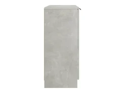 Aparador de madera contrachapada gris hormigón 60x30x70 cm
