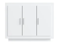 Aparador de madera contrachapada blanco 92x35x75 cm ES56372