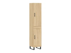Aparador de madera contrachapada roble Sonoma 34,5x34x180 cm