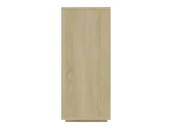 Aparador de madera contrachapada roble Sonoma 120x30x75 cm