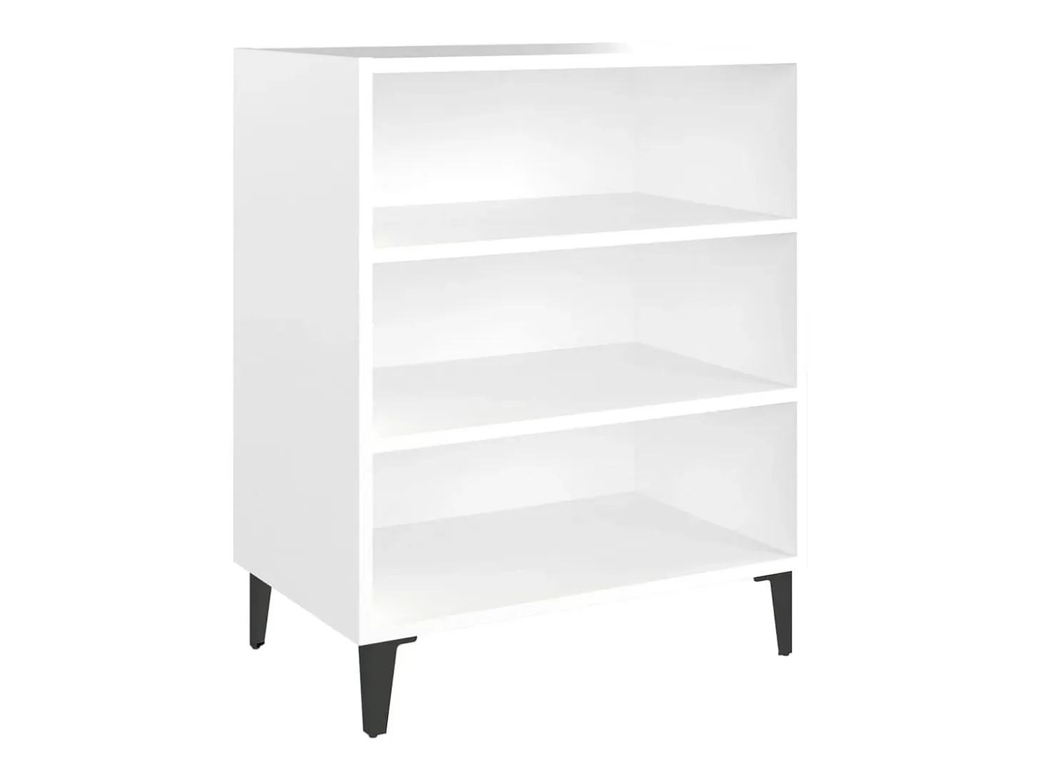 Aparador de madera contrachapada blanco 57x35x70 cm