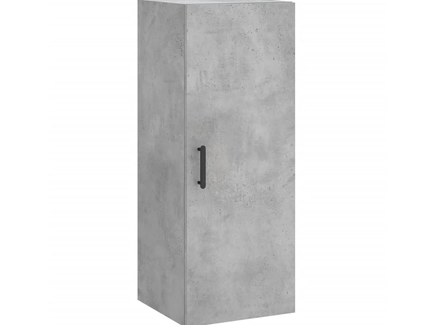 Aparador de madera contrachapada gris hormigón 34,5x34x180 cm ES95553