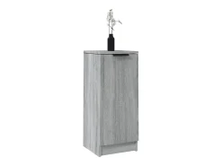 Aparador de madera contrachapada gris Sonoma 30x30x70 cm