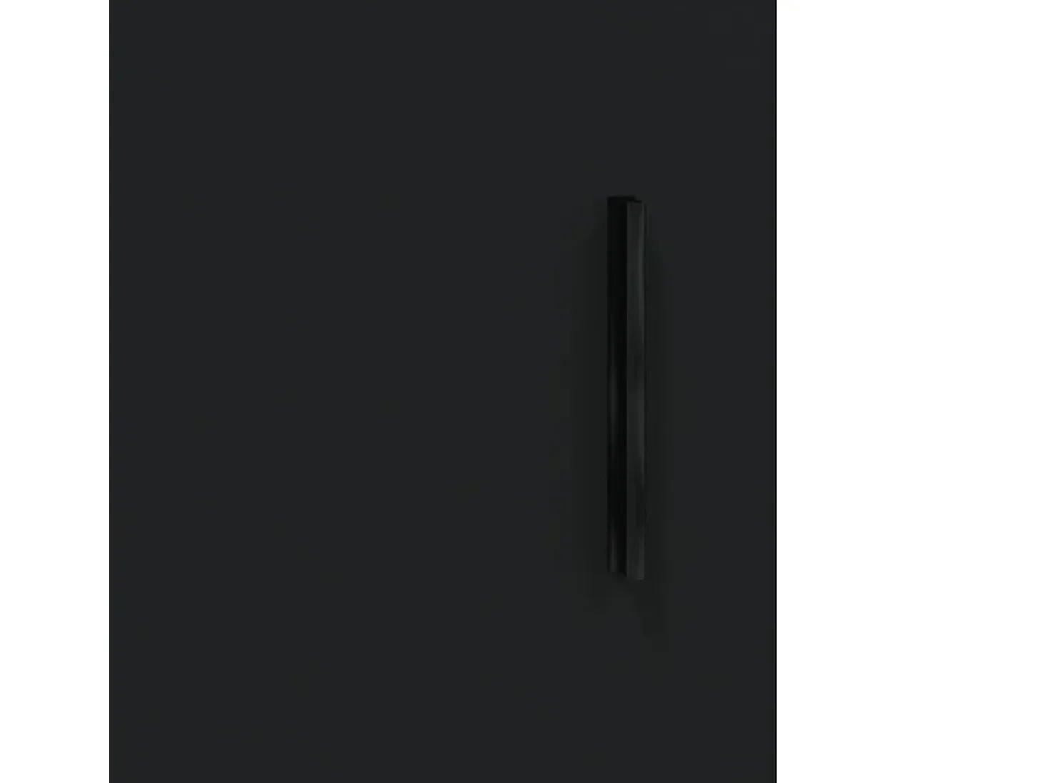 Aparador de madera contrachapada negro 34,5x34x90 cm