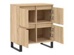 Aparador de madera contrachapada roble Sonoma 60x35x70 cm