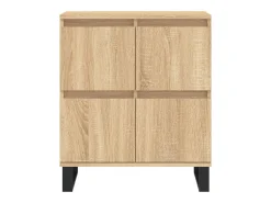 Aparador de madera contrachapada roble Sonoma 60x35x70 cm