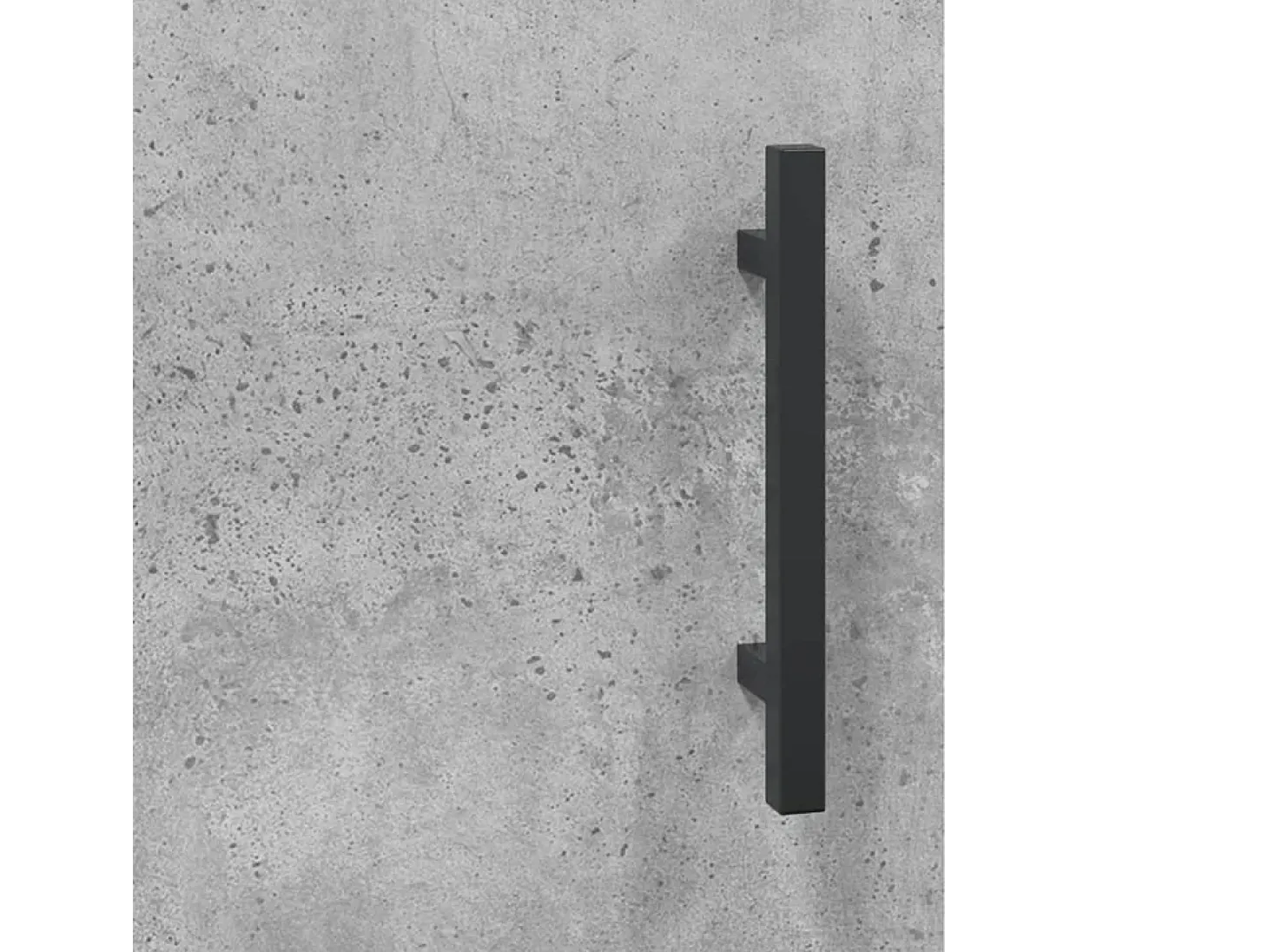 Aparador de madera contrachapada gris hormigón 34,5x34x180 cm