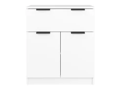 Aparador de madera contrachapada blanco 60x30x70 cm ES10240