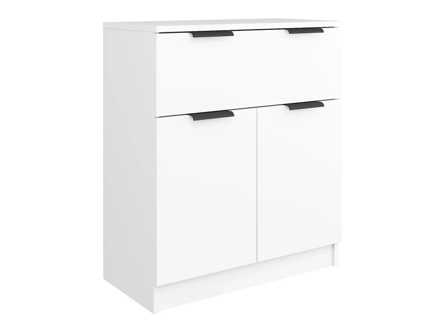 Aparador de madera contrachapada blanco 60x30x70 cm ES10240