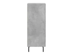 Aparador de madera contrachapada gris hormigón 34,5x34x90 cm