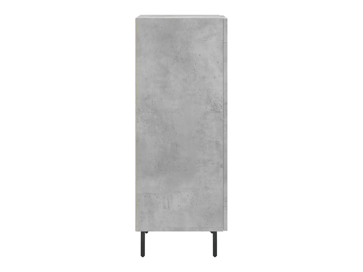 Aparador de madera contrachapada gris hormigón 34,5x34x90 cm