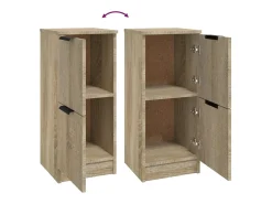 Aparador de madera contrachapada roble Sonoma 30x30x70 cm