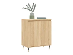 Aparador de madera contrachapada roble Sonoma 60x35x70 cm