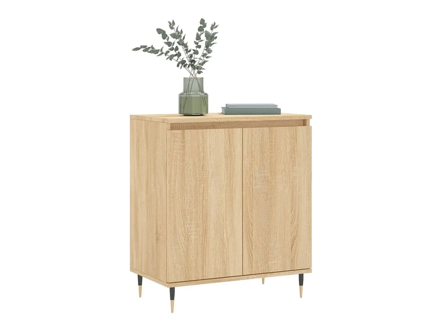 Aparador de madera contrachapada roble Sonoma 60x35x70 cm
