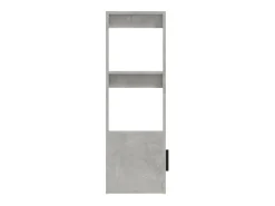Aparador de madera contrachapada gris hormigón 80x30x90 cm