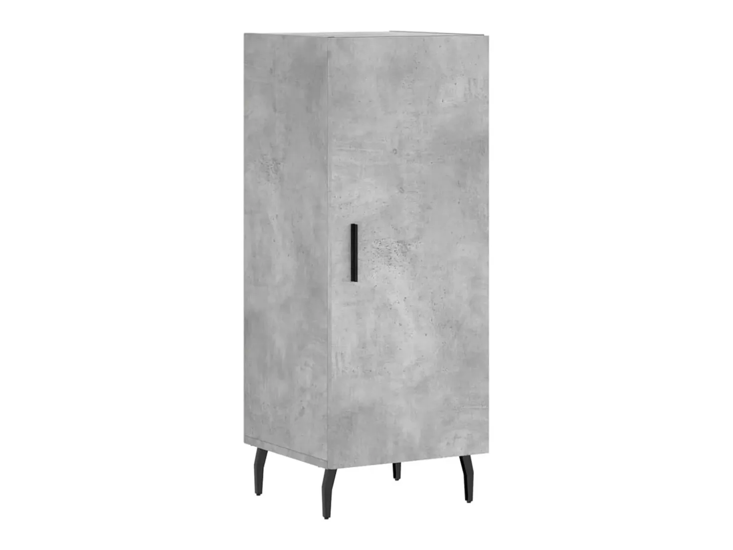 Aparador de madera contrachapada gris hormigón 34,5x34x90 cm ES66557