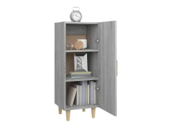Aparador de madera contrachapada gris Sonoma 34,5x34x90 cm
