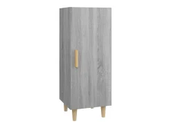 Aparador de madera contrachapada gris Sonoma 34,5x34x90 cm