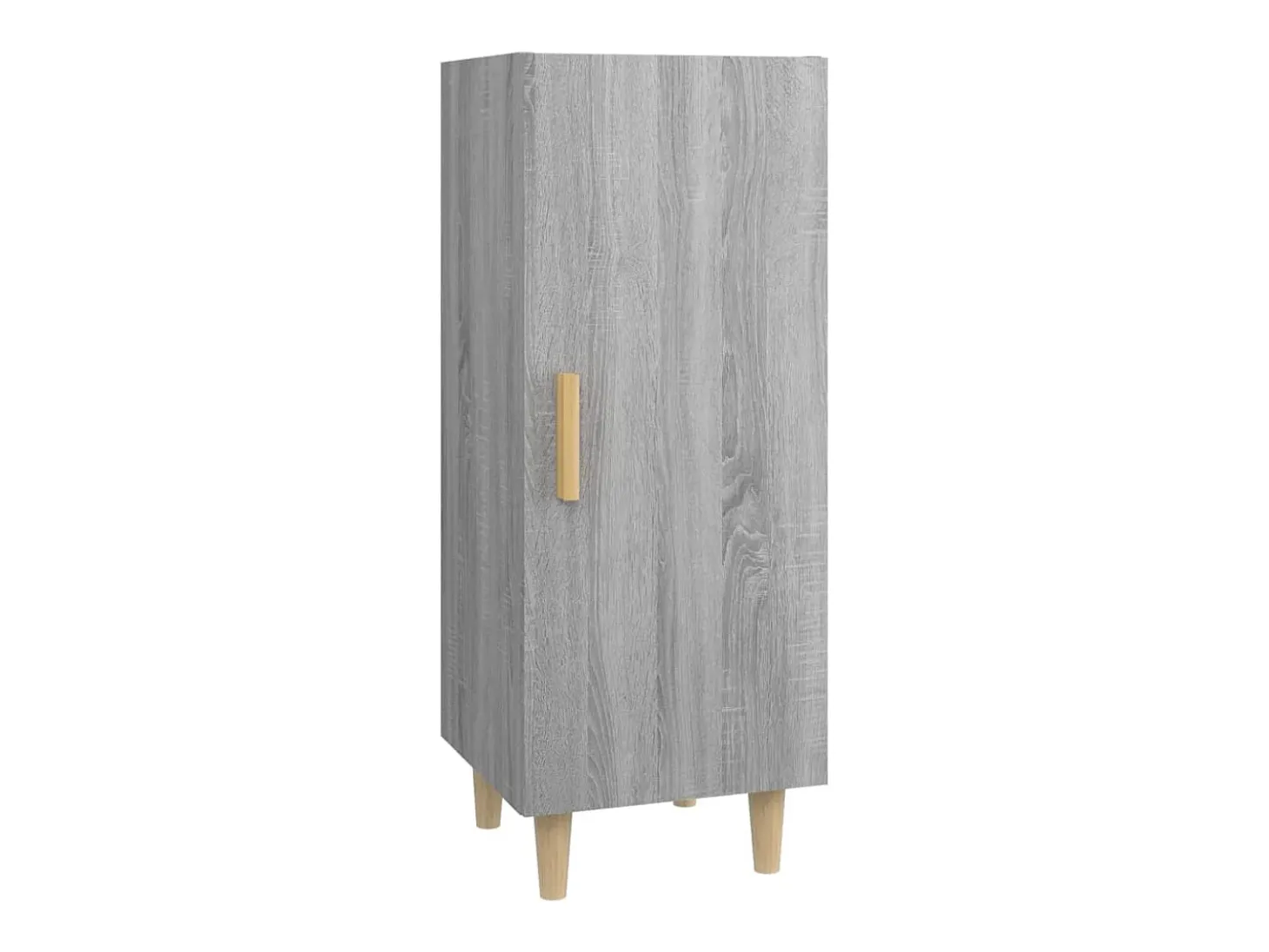 Aparador de madera contrachapada gris Sonoma 34,5x34x90 cm
