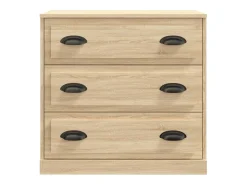 Aparador de madera contrachapada roble Sonoma 70x35,5x67,5 cm