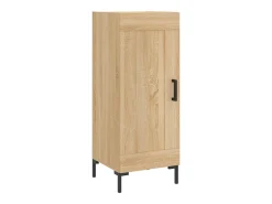 Aparador de madera contrachapada roble Sonoma 34,5x34x180 cm