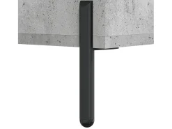 Aparador de madera contrachapada gris hormigón 34,5x34x180 cm