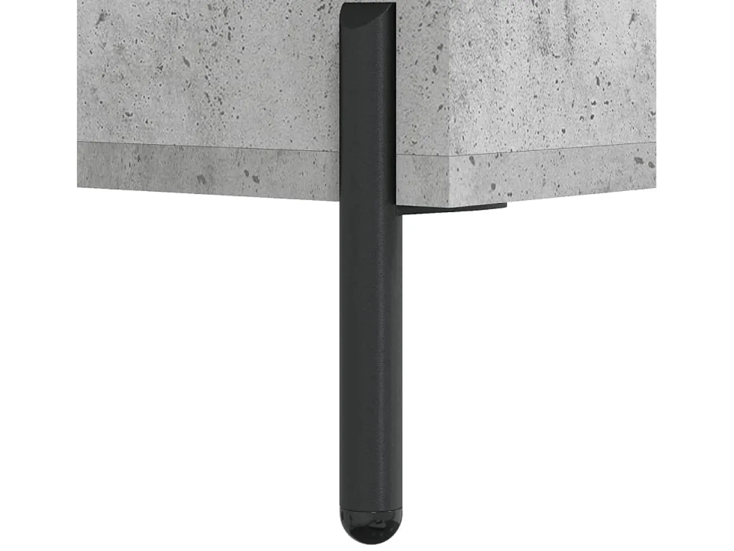Aparador de madera contrachapada gris hormigón 34,5x34x180 cm