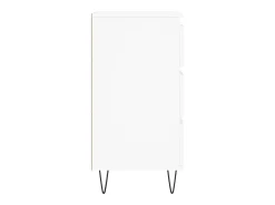 Aparador de madera contrachapada blanco 60x35x70 cm