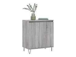 Aparador de madera contrachapada gris Sonoma 60x35x70 cm ES54820