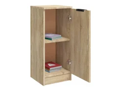 Aparador de madera contrachapada roble Sonoma 30x30x70 cm