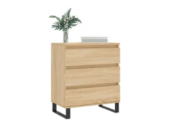 Aparador de madera contrachapada roble Sonoma 60x35x70 cm ES87812