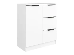 Aparador de madera contrachapada blanco 60x30x70 cm ES20188