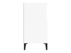 Aparador de madera contrachapada blanco 60x35x70 cm