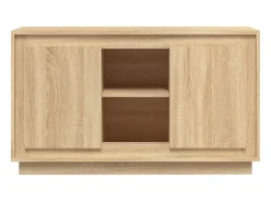 Aparador de madera contrachapada roble Sonoma 102x35x60 cm ES402889