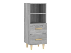 Aparador de madera contrachapada gris Sonoma 34,5x34x90 cm