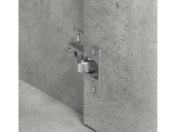 Aparador de madera contrachapada gris hormigón 88x30x70 cm