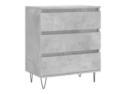 Aparador de madera contrachapada gris hormigón 60x35x70 cm ES87047