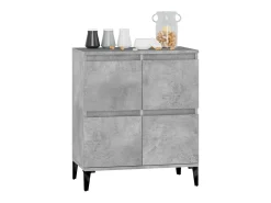 Aparador de madera contrachapada gris hormigón 60x35x70 cm ES33067