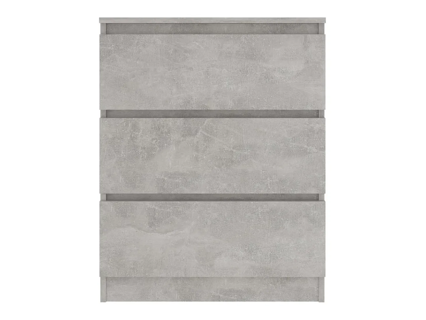 Aparador de madera contrachapada gris hormigón 60x35x76 cm
