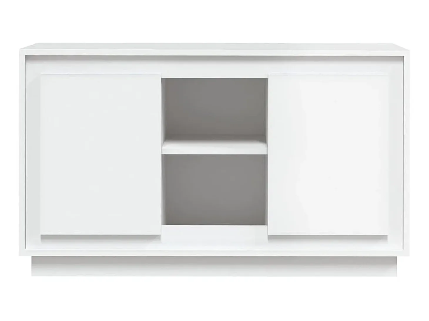 Aparador de madera contrachapada blanco 102x35x60 cm ES73324