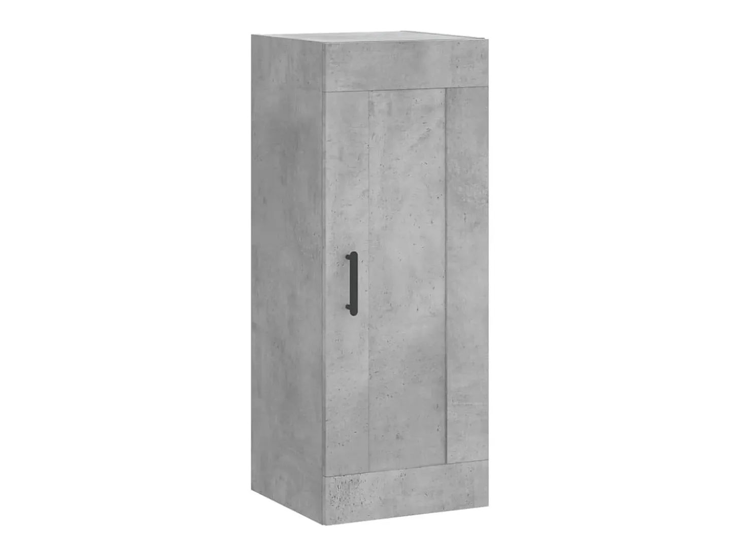 Aparador de madera contrachapada gris hormigón 34,5x34x180 cm