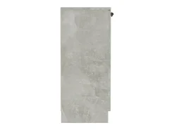 Aparador de madera contrachapada gris hormigón 60x30x70 cm