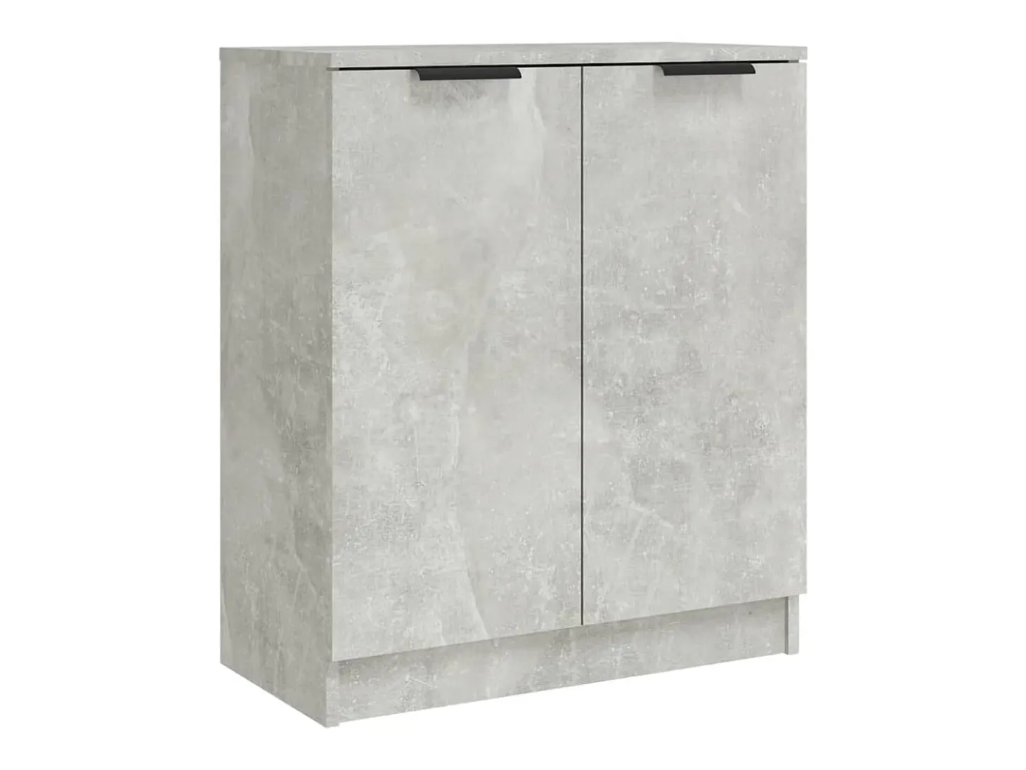 Aparador de madera contrachapada gris hormigón 60x30x70 cm