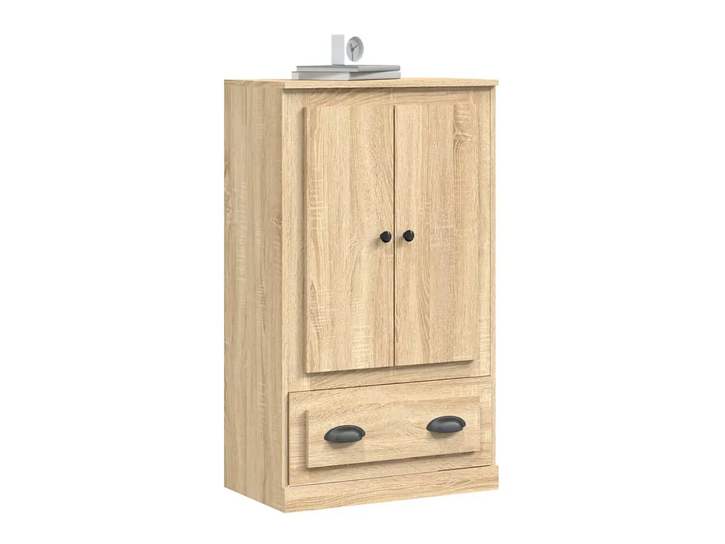 Aparador de madera contrachapada roble Sonoma 60x35,5x103,5 cm ES82819
