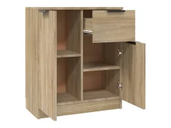 Aparador de madera contrachapada color roble Sonoma 60x30x70 cm