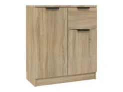 Aparador de madera contrachapada color roble Sonoma 60x30x70 cm