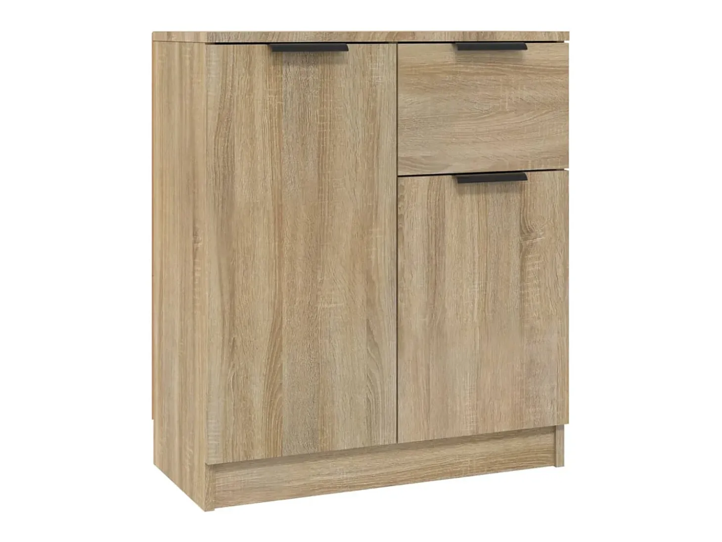 Aparador de madera contrachapada color roble Sonoma 60x30x70 cm